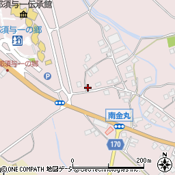 栃木県大田原市南金丸1560周辺の地図