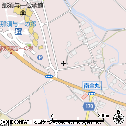 栃木県大田原市南金丸1583-1周辺の地図