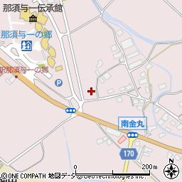 栃木県大田原市南金丸1583-1周辺の地図