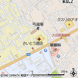 トレッド　大田原店周辺の地図