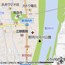 栃木県大田原市黒羽向町59周辺の地図