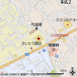 格安タイヤショップトレッド大田原店周辺の地図
