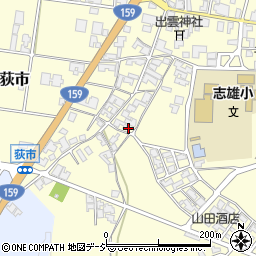 石川県羽咋郡宝達志水町荻市リ周辺の地図