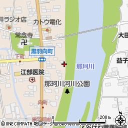 栃木県大田原市黒羽向町1593周辺の地図