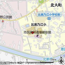 比美乃江小学校周辺の地図
