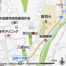 栃木県大田原市黒羽田町491-2周辺の地図