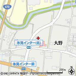 富山県氷見市大野1505-1周辺の地図