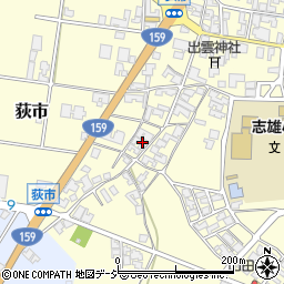 石川県羽咋郡宝達志水町荻市リ22周辺の地図