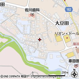 栃木県大田原市黒羽向町485-12周辺の地図