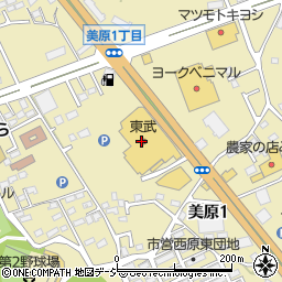 東武宇都宮百貨店大田原店周辺の地図