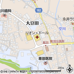 栃木県大田原市黒羽向町上周辺の地図