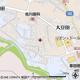 栃木県大田原市黒羽向町486-13周辺の地図