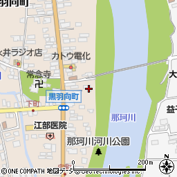 栃木県大田原市黒羽向町105-2周辺の地図