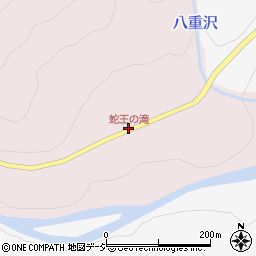 蛇王の滝周辺の地図