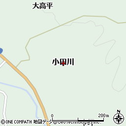 福島県東白川郡矢祭町小田川周辺の地図