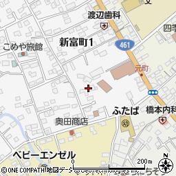 栃木県大田原市新富町1丁目8周辺の地図