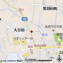 栃木県大田原市黒羽向町401周辺の地図