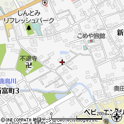 栃木県大田原市新富町周辺の地図