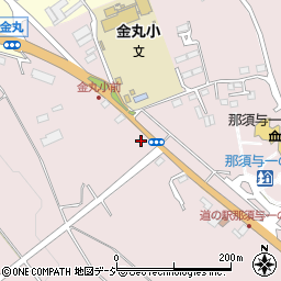 栃木県大田原市南金丸1618-5周辺の地図