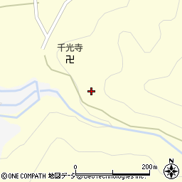 富山県黒部市宇奈月町中谷周辺の地図