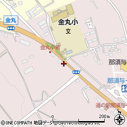 栃木県大田原市南金丸1619周辺の地図