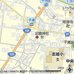 石川県羽咋郡宝達志水町荻市リ77周辺の地図