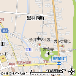 栃木県大田原市黒羽向町302周辺の地図