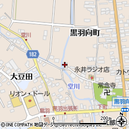 栃木県大田原市黒羽向町329周辺の地図