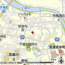 石川県羽咋郡宝達志水町子浦レ周辺の地図