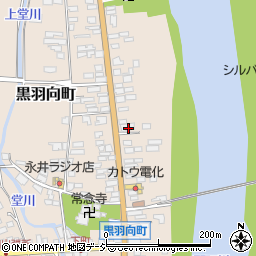 栃木県大田原市黒羽向町142周辺の地図