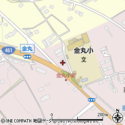 栃木県大田原市南金丸1641-14周辺の地図