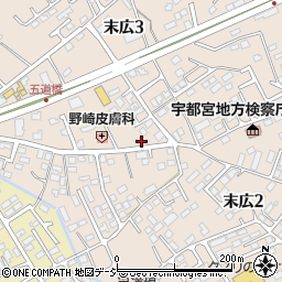 栃木県大田原市末広3丁目3000-6周辺の地図
