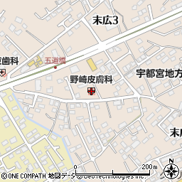 栃木県大田原市末広3丁目3004-2周辺の地図