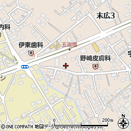 栃木県大田原市末広3丁目3005-7周辺の地図