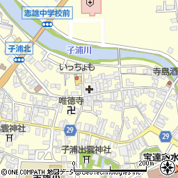 石川県羽咋郡宝達志水町子浦周辺の地図