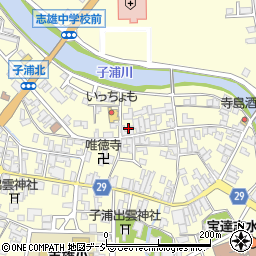 石川県宝達志水町（羽咋郡）子浦周辺の地図