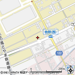 富山県黒部市牧野909-1周辺の地図