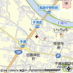 石川県羽咋郡宝達志水町子浦タ周辺の地図