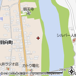 栃木県大田原市黒羽向町158周辺の地図
