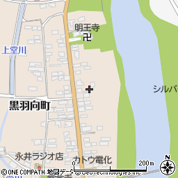 栃木県大田原市黒羽向町162周辺の地図