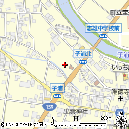 石川県羽咋郡宝達志水町子浦ヨ周辺の地図