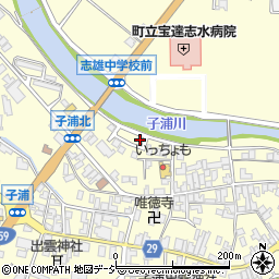 石川県羽咋郡宝達志水町子浦甲1周辺の地図