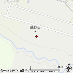 富山県黒部市大越野周辺の地図