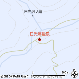 日光澤温泉周辺の地図