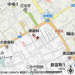 栃木県大田原市新富町1丁目3周辺の地図