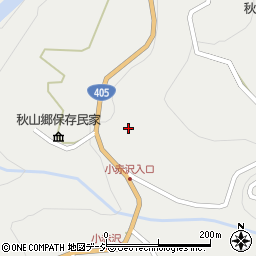 秋山郷観光協会周辺の地図