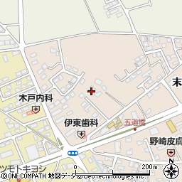 栃木県大田原市末広3丁目2831-10周辺の地図