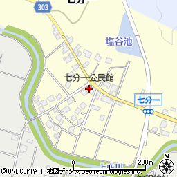 富山県氷見市七分一318周辺の地図