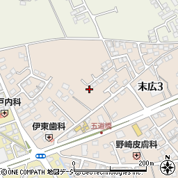 栃木県大田原市末広3丁目2832-31周辺の地図