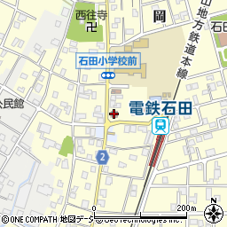 石田郵便局周辺の地図